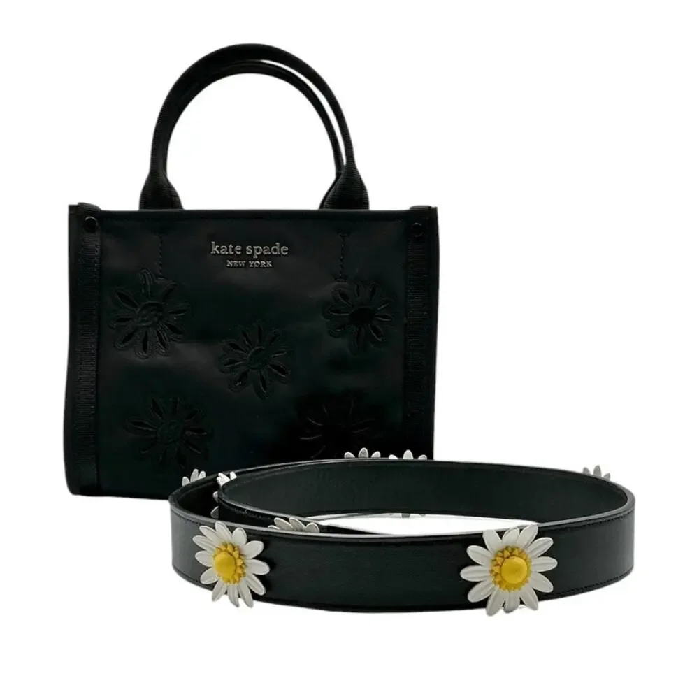 Kate Spade The Little Better Sam Embroidered Mini Tote Shoulder Floral Handbag